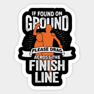 Funny Running Sport Marathon Runner Gift Sticker